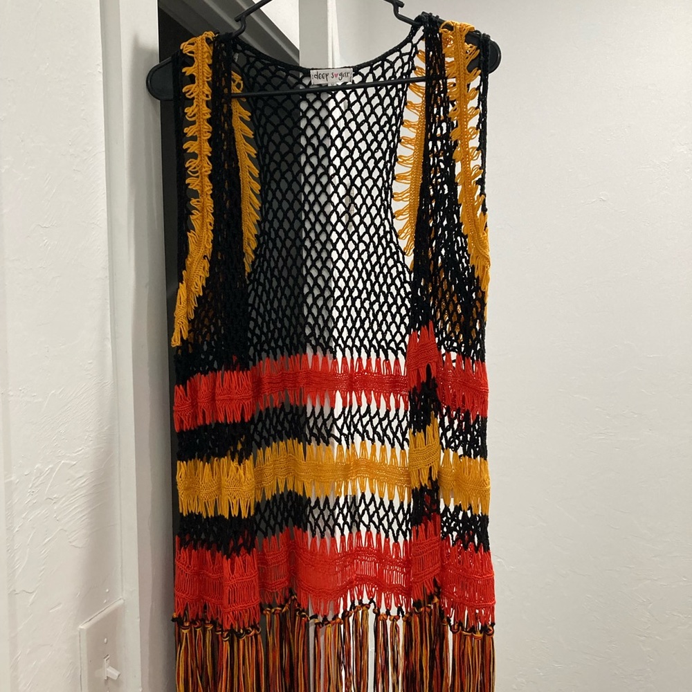 Crochet Fringe Vest